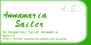 annamaria sailer business card